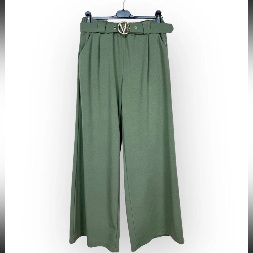 Olive Wide Leg Pants